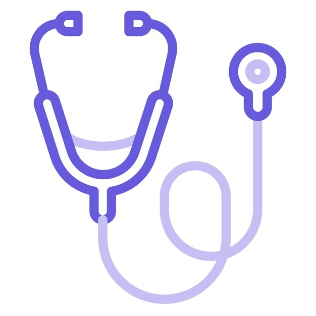 Ilustración vectorial del fonendoscopio