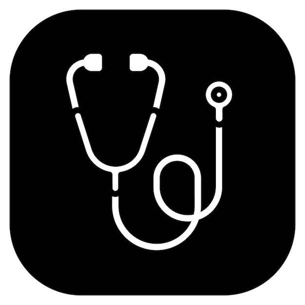 Ilustración vectorial del fonendoscopio