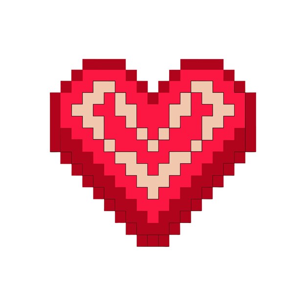 Ilustración vectorial en forma de corazón Concepto