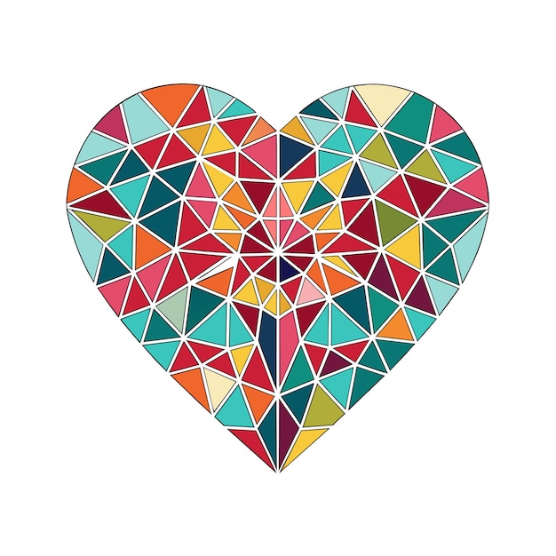 Ilustración vectorial en forma de corazón Concepto