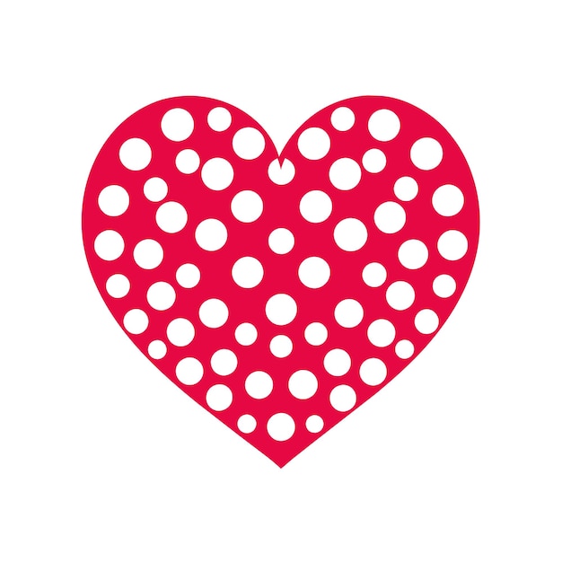 Ilustración vectorial en forma de corazón Concepto