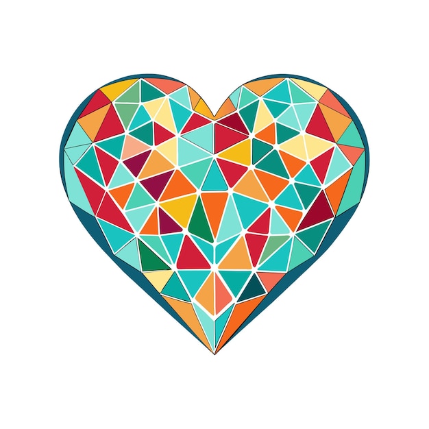 Ilustración vectorial en forma de corazón Concepto