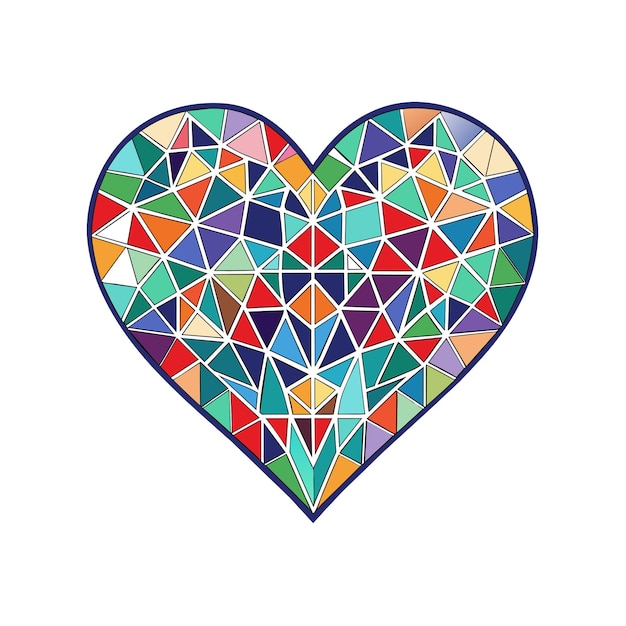 Ilustración vectorial en forma de corazón Concepto