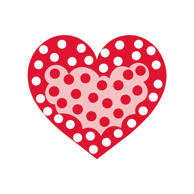 Ilustración vectorial en forma de corazón Concepto
