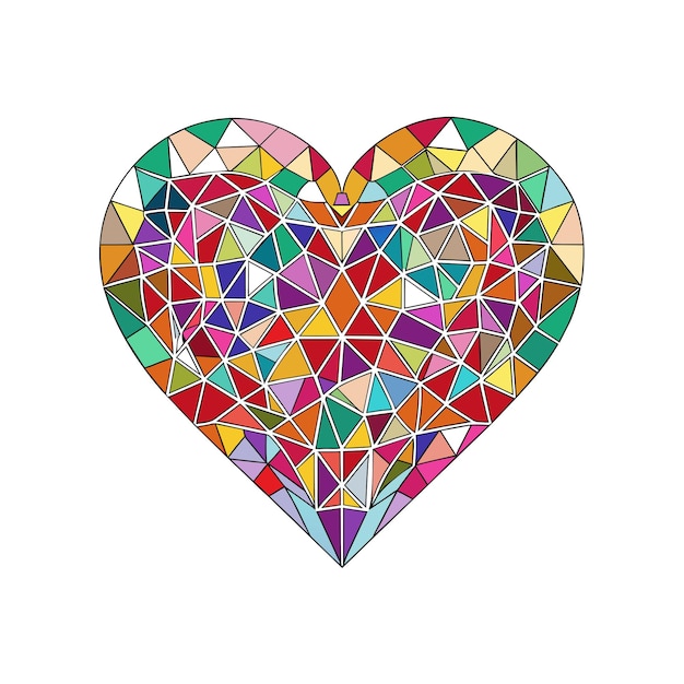 Ilustración vectorial en forma de corazón Concepto