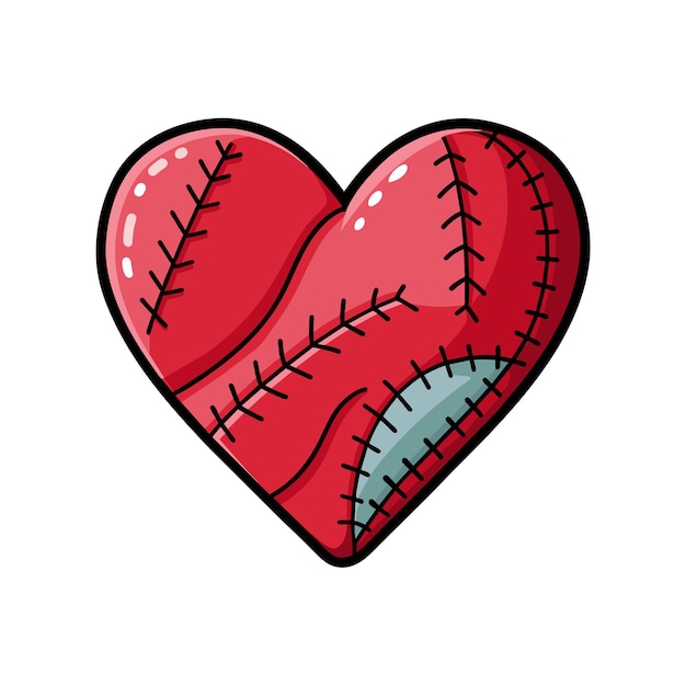 Ilustración vectorial en forma de corazón Concepto