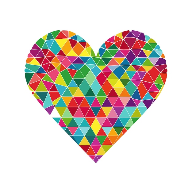 Ilustración vectorial en forma de corazón Concepto