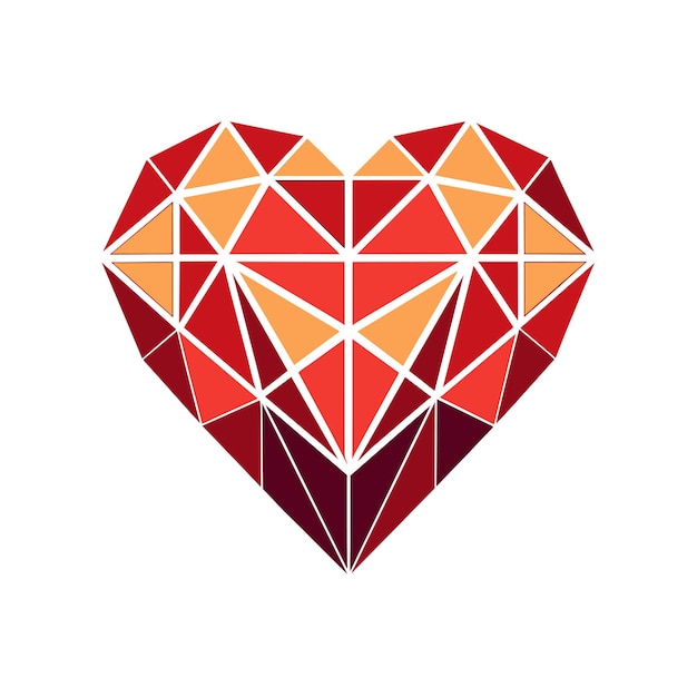 Ilustración vectorial en forma de corazón Concepto