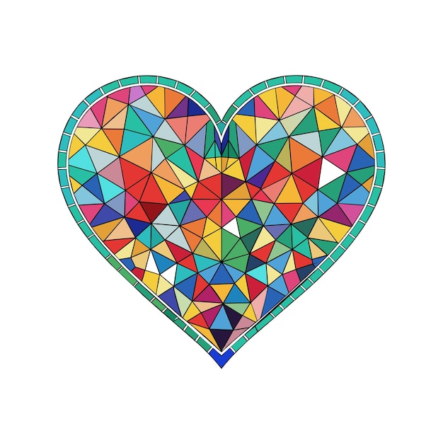 Ilustración vectorial en forma de corazón Concepto