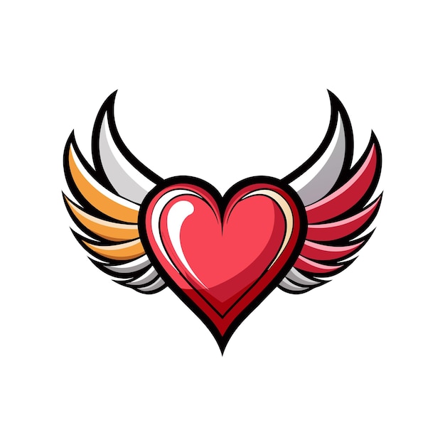 Ilustración vectorial en forma de corazón Concepto