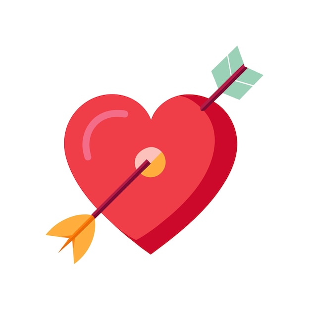 Ilustración vectorial en forma de corazón Concepto