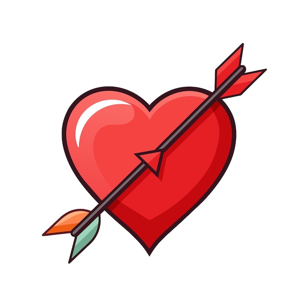 Ilustración vectorial en forma de corazón Concepto