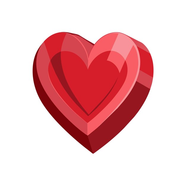 Ilustración vectorial en forma de corazón Concepto