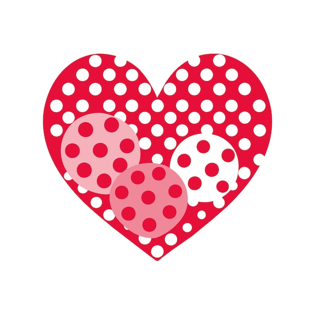 Ilustración vectorial en forma de corazón Concepto