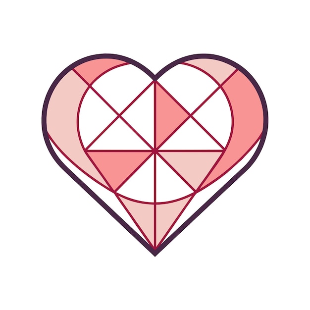 Ilustración vectorial en forma de corazón Concepto