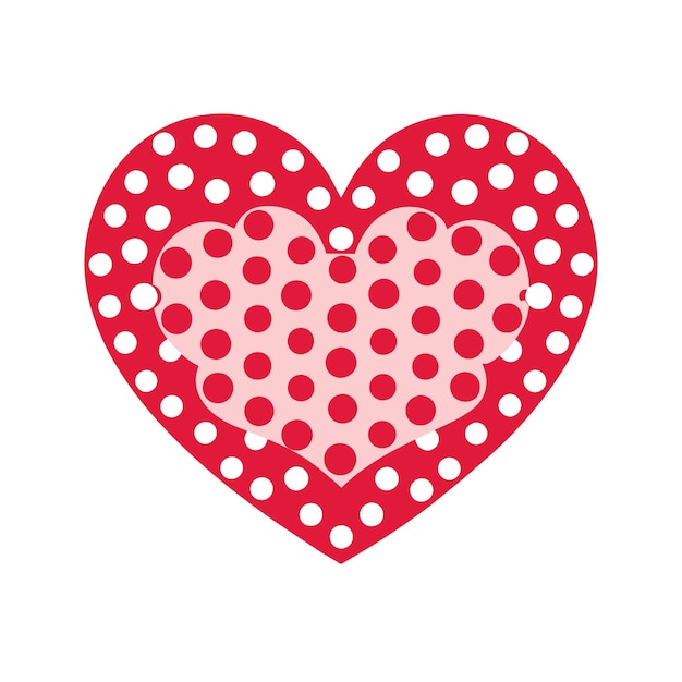 Ilustración vectorial en forma de corazón Concepto