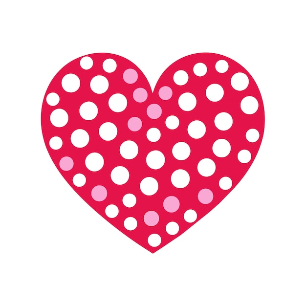 Ilustración vectorial en forma de corazón Concepto