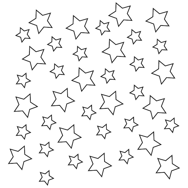 Ilustración vectorial de la forma de la estrella
