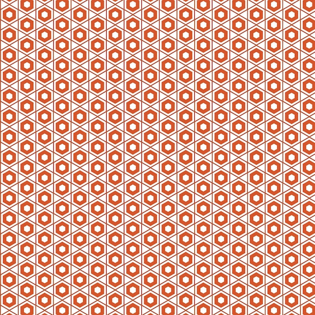 una ilustración vectorial de formas geométricas naranjas y blancas