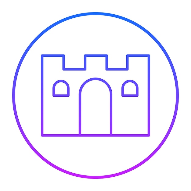 Ilustración vectorial de la fortaleza