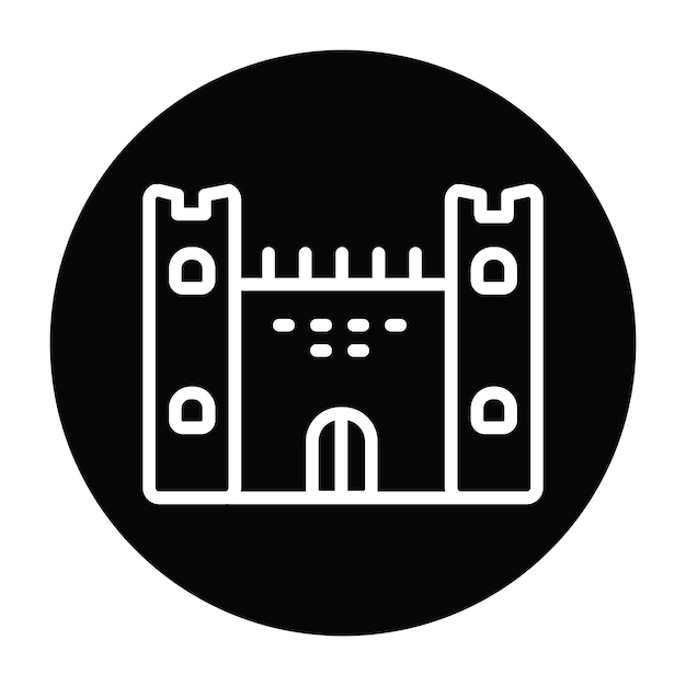 Ilustración vectorial de la fortaleza