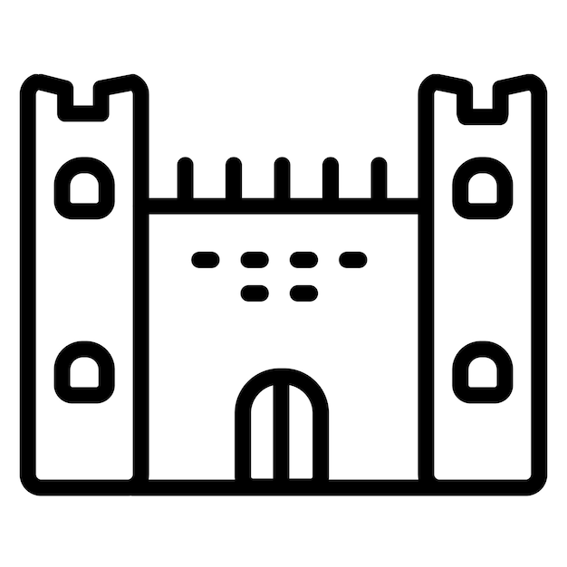 Ilustración vectorial de la fortaleza