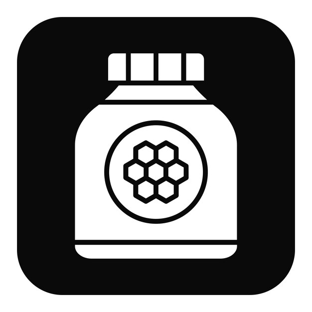 Ilustración vectorial del frasco de miel