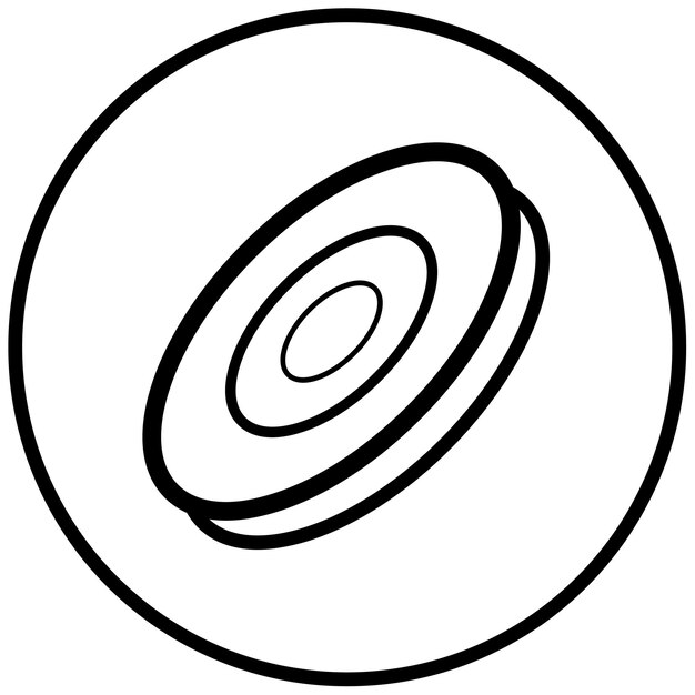 Ilustración vectorial de Frisbee