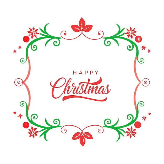 Ilustración vectorial de la frontera de Feliz Navidad