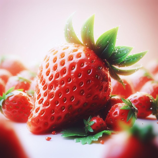Ilustración vectorial de la fruta Red Juicy Sommer Strawberry aislada en el fondo de pantalla del icono emoji blanco