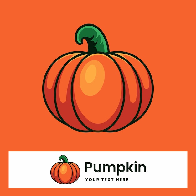 Ilustración vectorial de frutas frescas de calabaza
