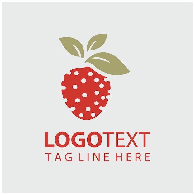 Ilustración vectorial de las frutas del logotipo