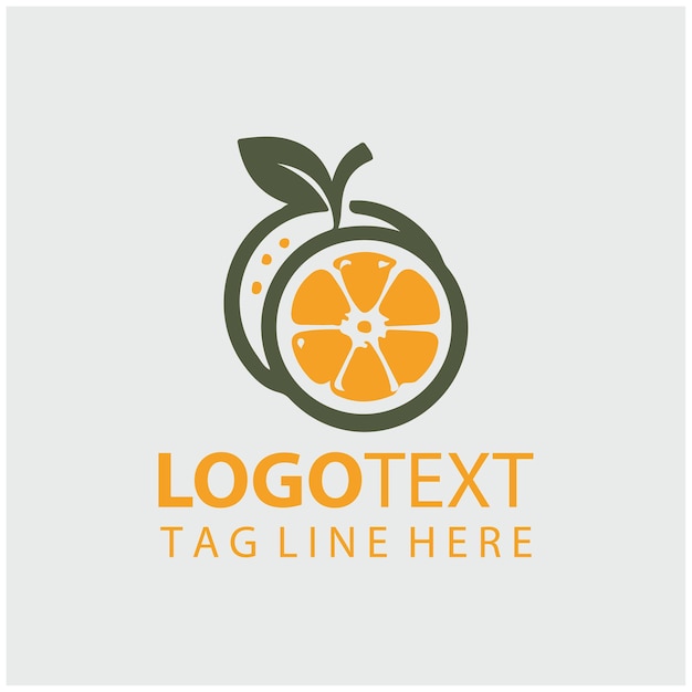 Ilustración vectorial de las frutas del logotipo