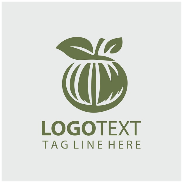 Ilustración vectorial de las frutas del logotipo