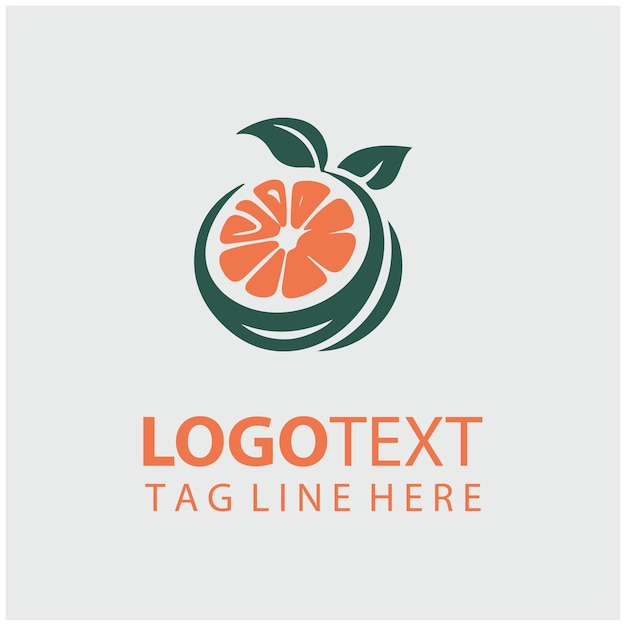 Ilustración vectorial de las frutas del logotipo