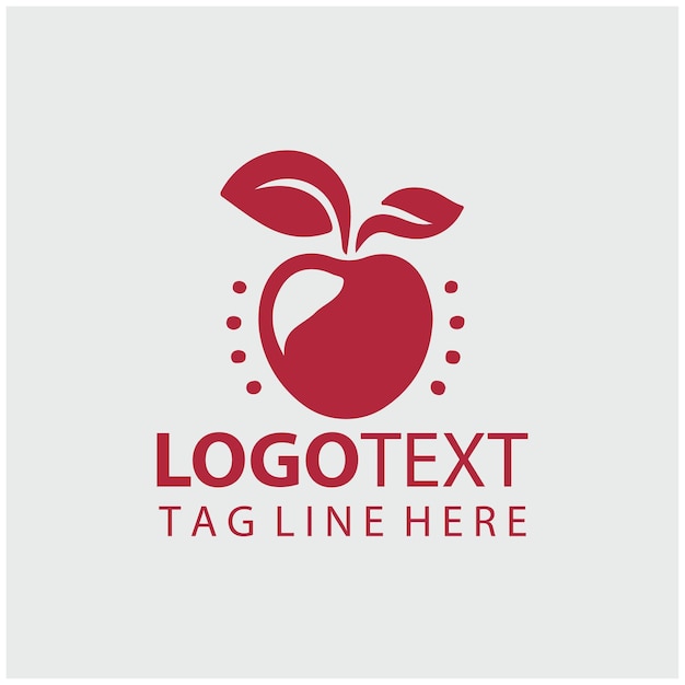 Ilustración vectorial de las frutas del logotipo