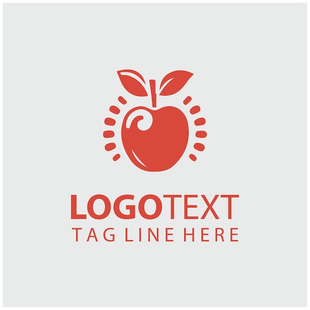 Ilustración vectorial de las frutas del logotipo