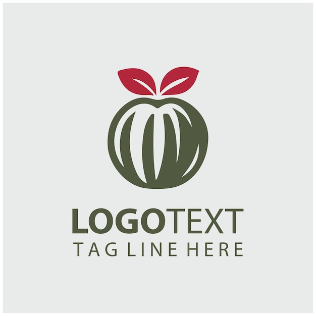 Ilustración vectorial de las frutas del logotipo