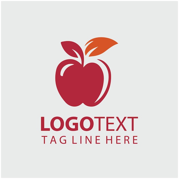 Ilustración vectorial de las frutas del logotipo