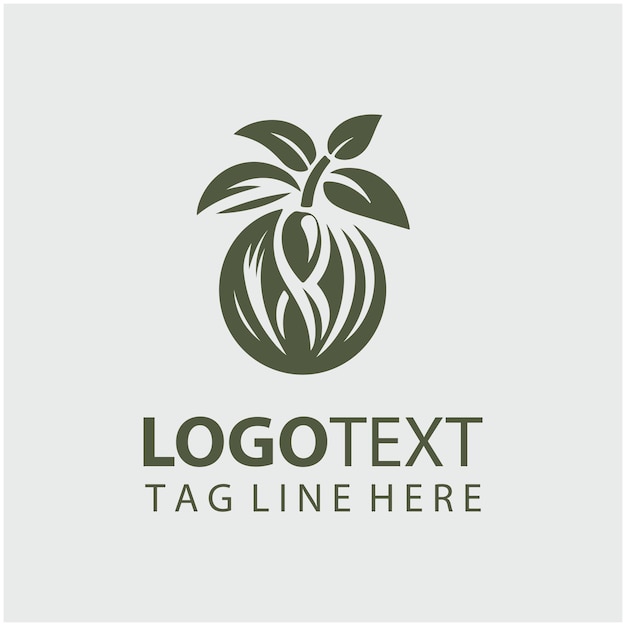 Ilustración vectorial de las frutas del logotipo