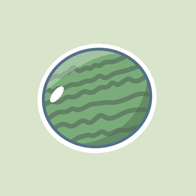 Ilustración vectorial de frutas muy bonita