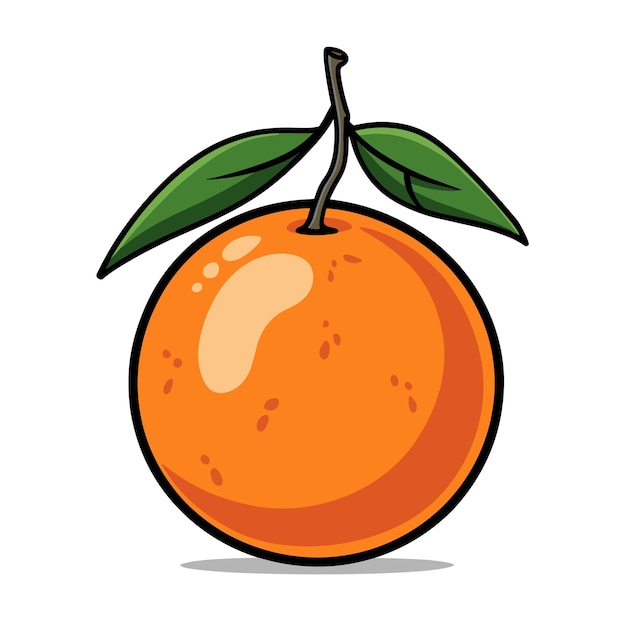 Vector ilustración vectorial de frutas de naranja ilustración vectoria de frutas