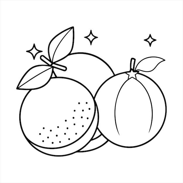 Ilustración vectorial de frutas tradicionales de año nuevo en fondo blanco