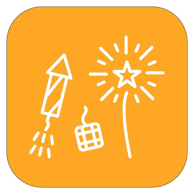 Ilustración vectorial de fuegos artificiales para bodas