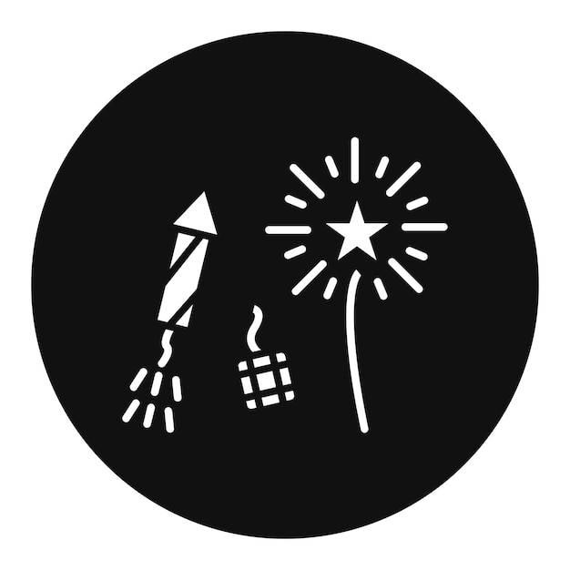 Ilustración vectorial de fuegos artificiales para bodas