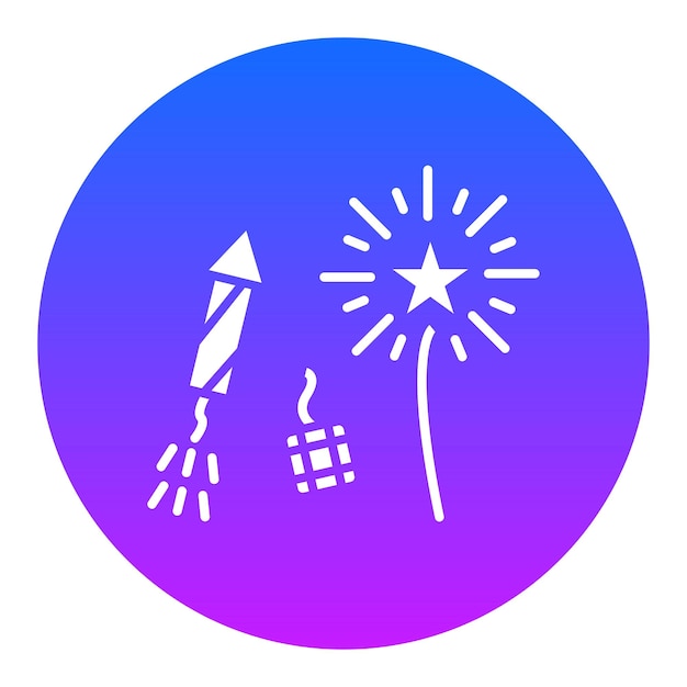 Ilustración vectorial de fuegos artificiales para bodas