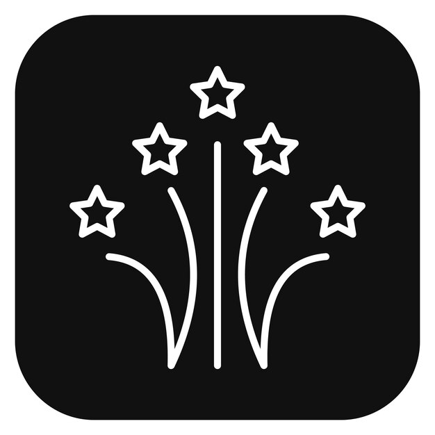 Ilustración vectorial de fuegos artificiales