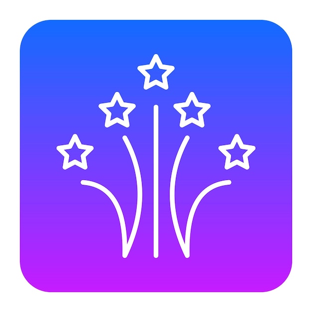 Ilustración vectorial de fuegos artificiales