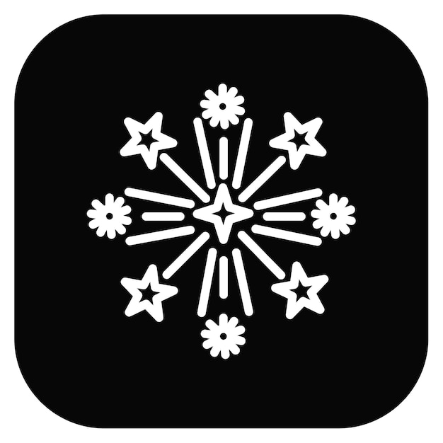 Ilustración vectorial de fuegos artificiales