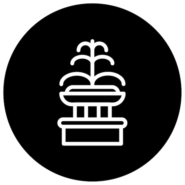 Ilustración vectorial de la fuente de Trevi